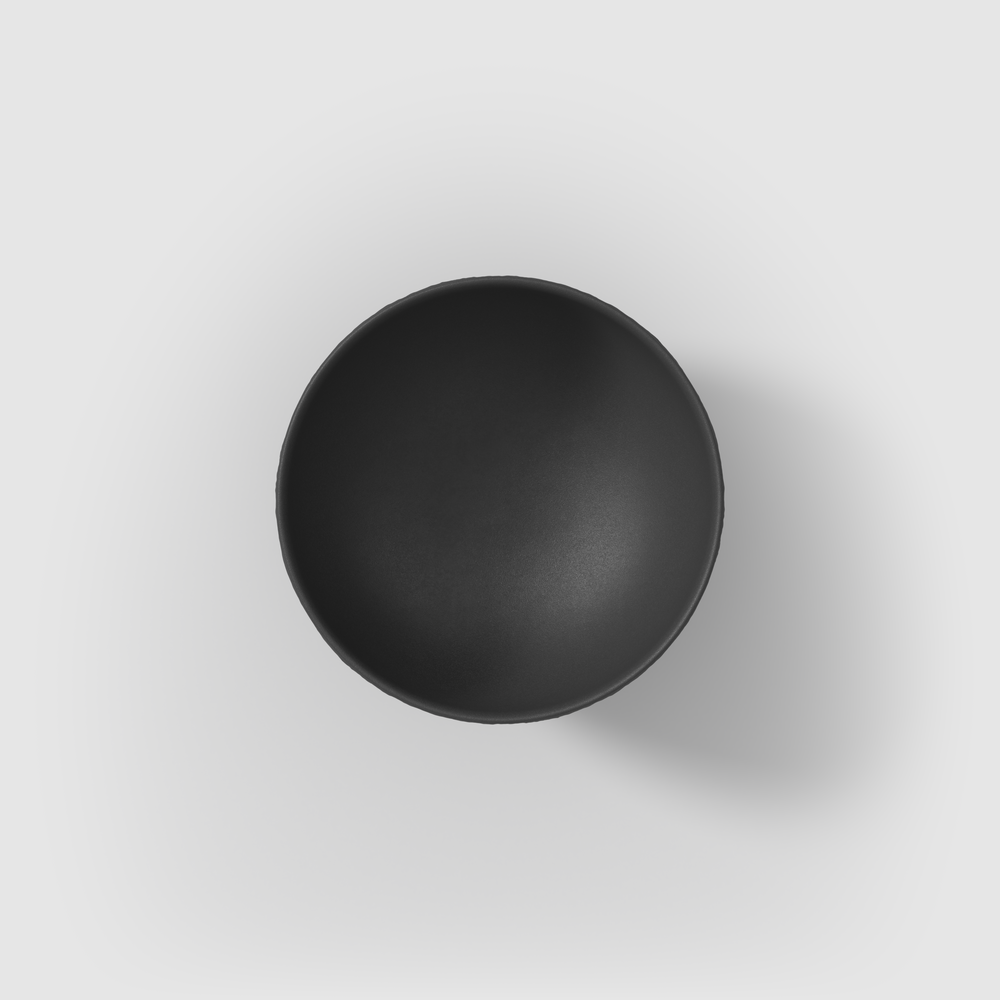 Manufacture Bowl - Black, 10.2 oz, Premium Porcelain