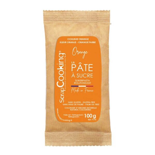 Fondant 100 g oransje