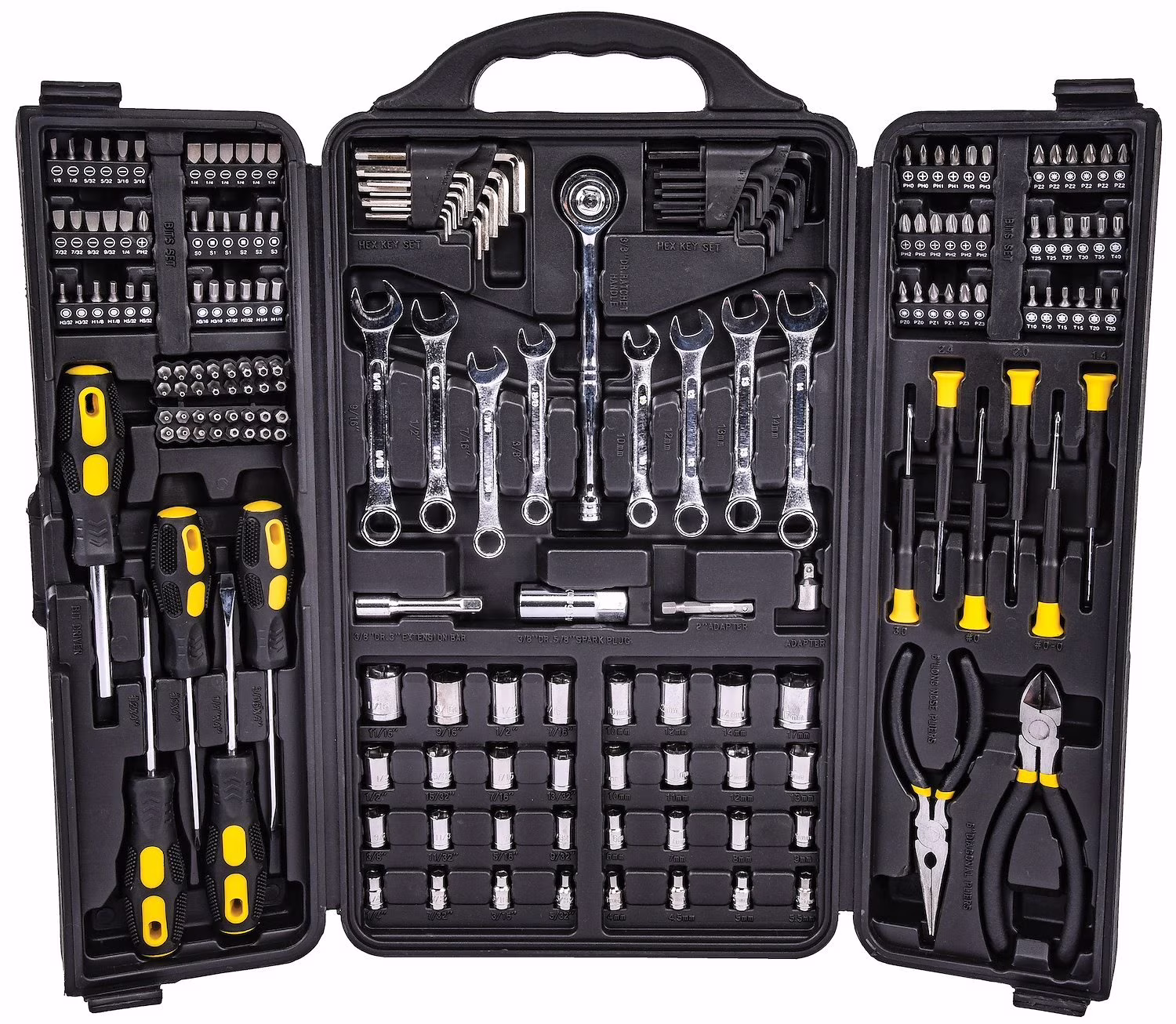 JEGS,12.50 x 24.00 x 3.80 LED Tool Set, 200 Piece