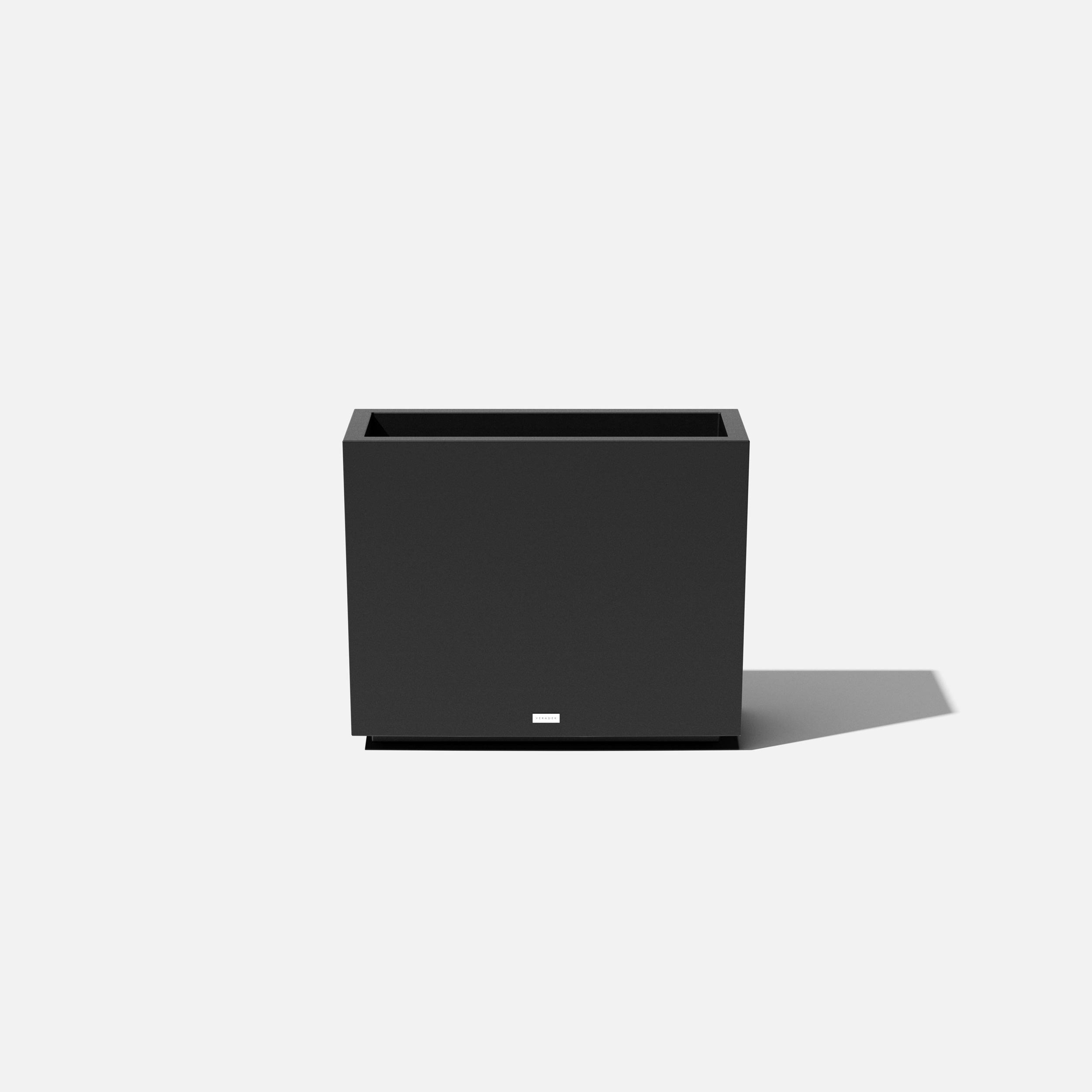 Veradek Metallic Series Span Planter Black Size: Small