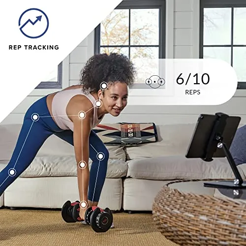 Paire d'haltères réglables Bowflex SelectTech 552, 2,3 à 23,8 kg, équipement de musculation compact pour la maison