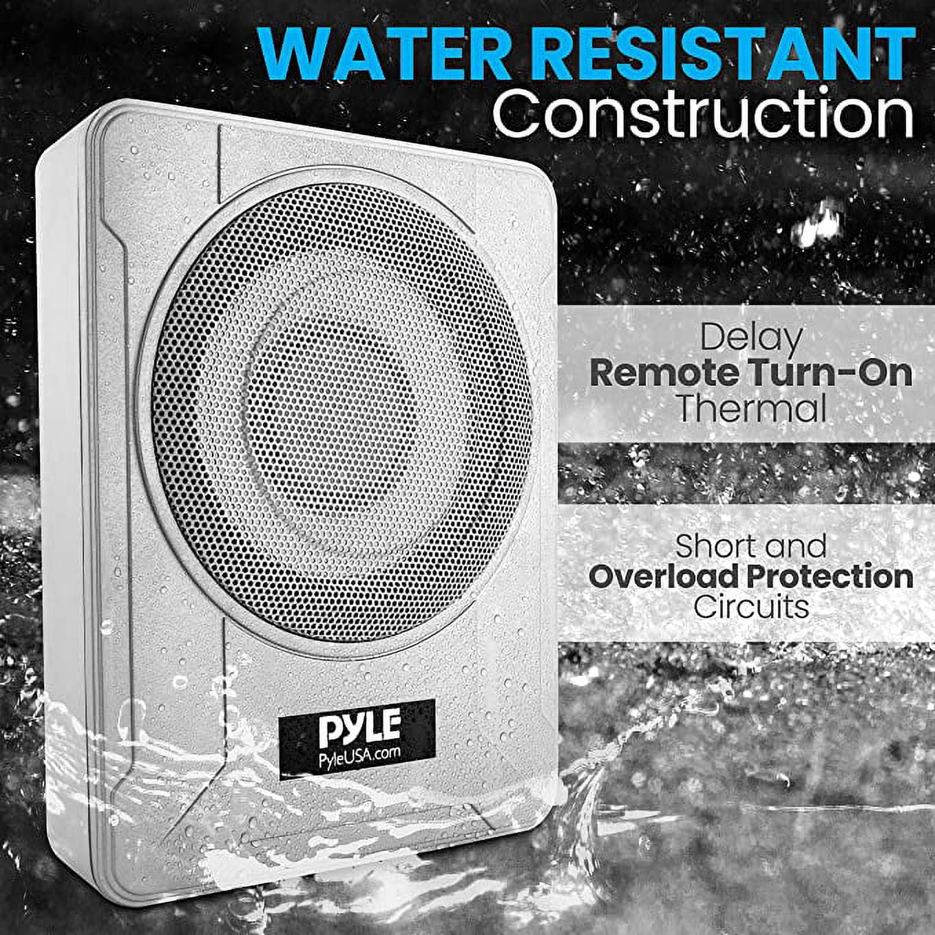 8-Inch Low-Profile Amplified Subwoofer System 600-Watt Compact Car Subwoofer W/ Built in Amp - Image 5