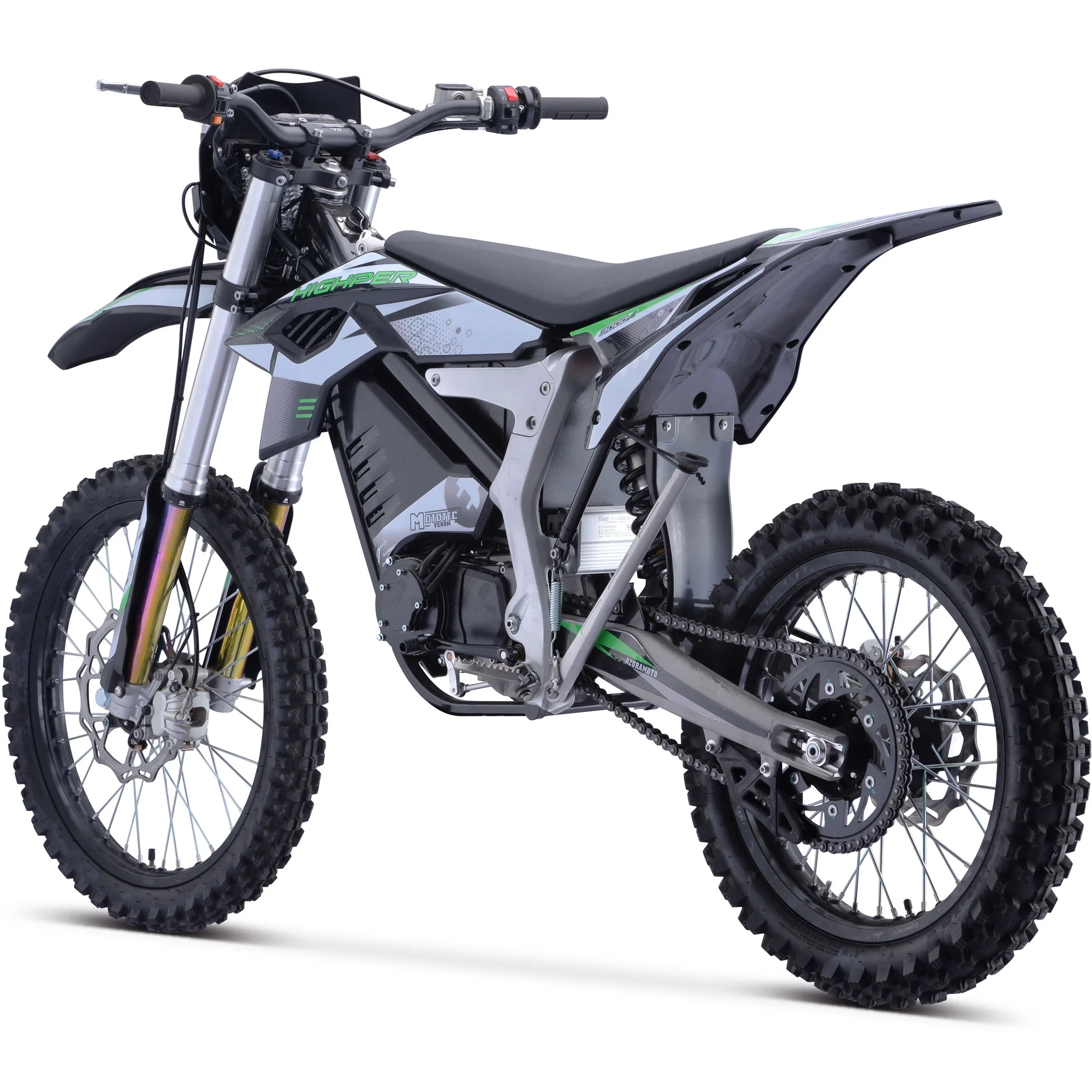Mototec Venom 72v 12000w Electric Dirt Bike White
