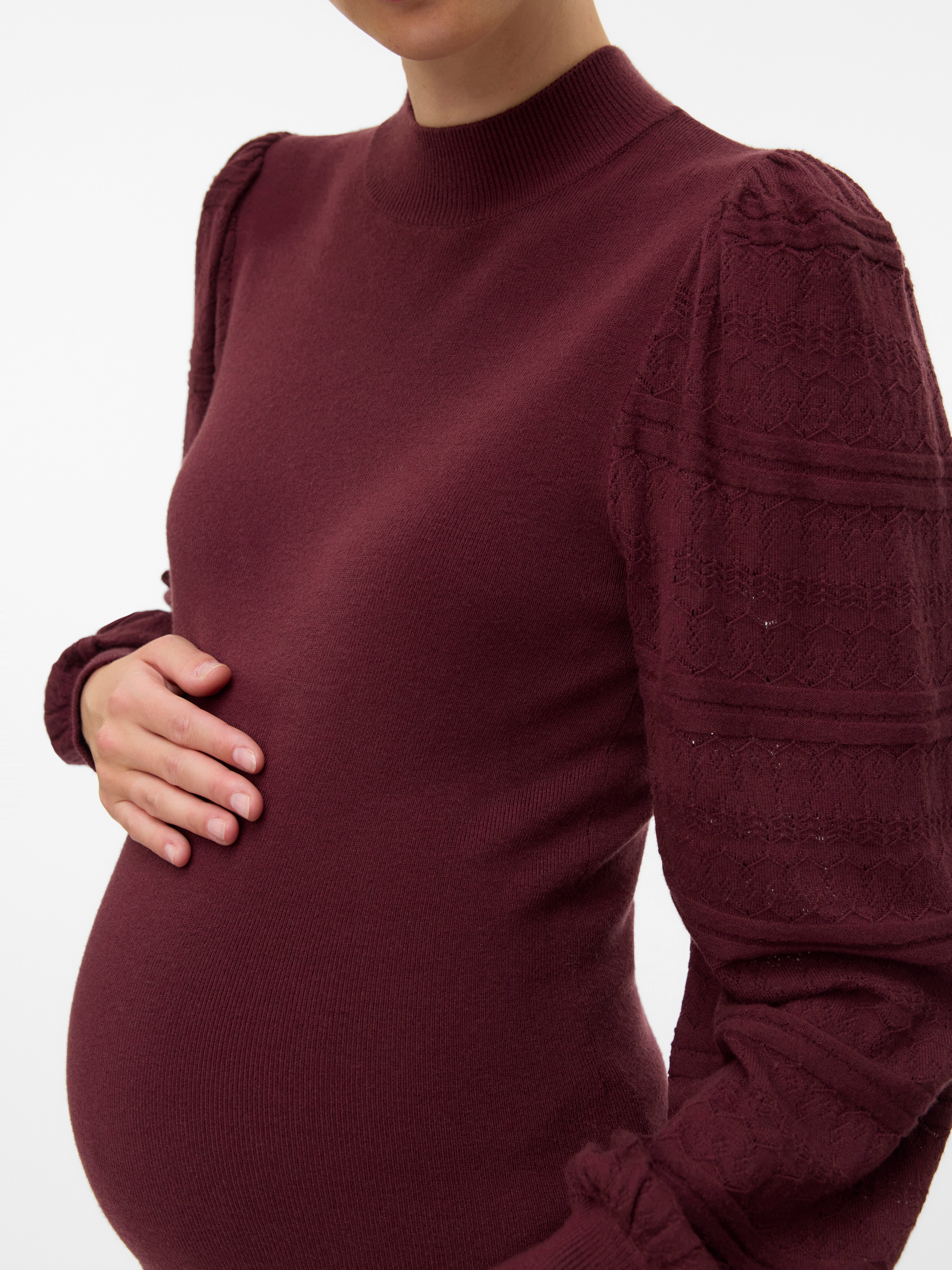 VERO MODA® Regular Fit High neck Balloon sleeves Pullover