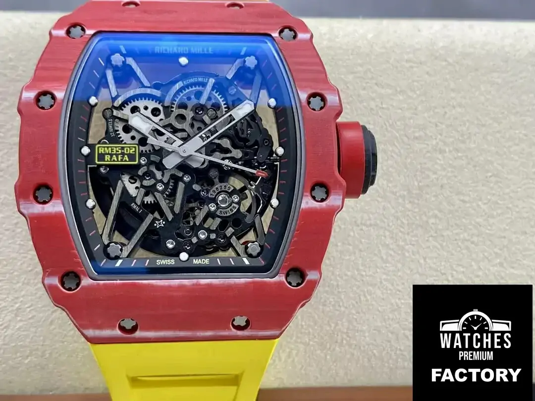 Richard Mille RM35-02 T+ Factory Red Carbon Fiber Case