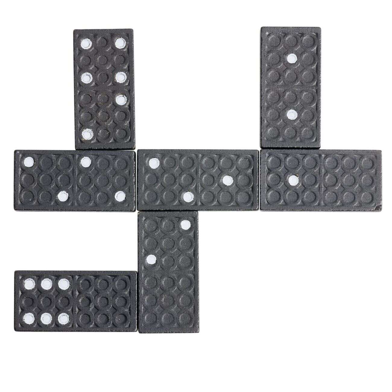 Domino dans boîte en bois 28 pièces