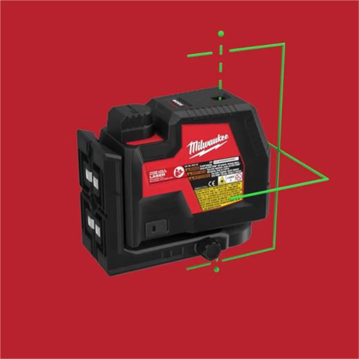 Milwaukee Tool USB Rechargeable Green Cross Line & Plumb Points Laser