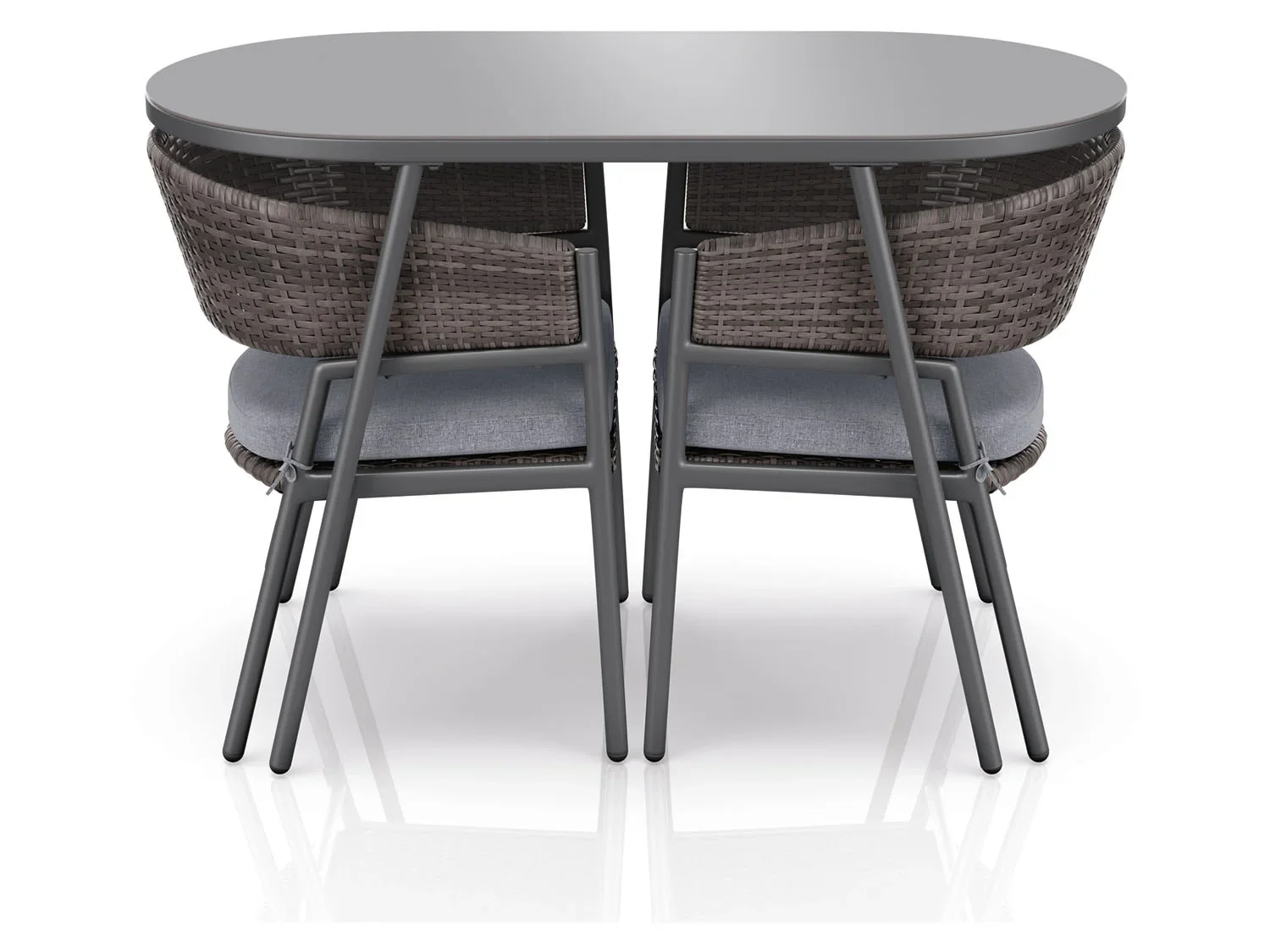 LIVARNO home Salon de balcon en acier, 3 pices