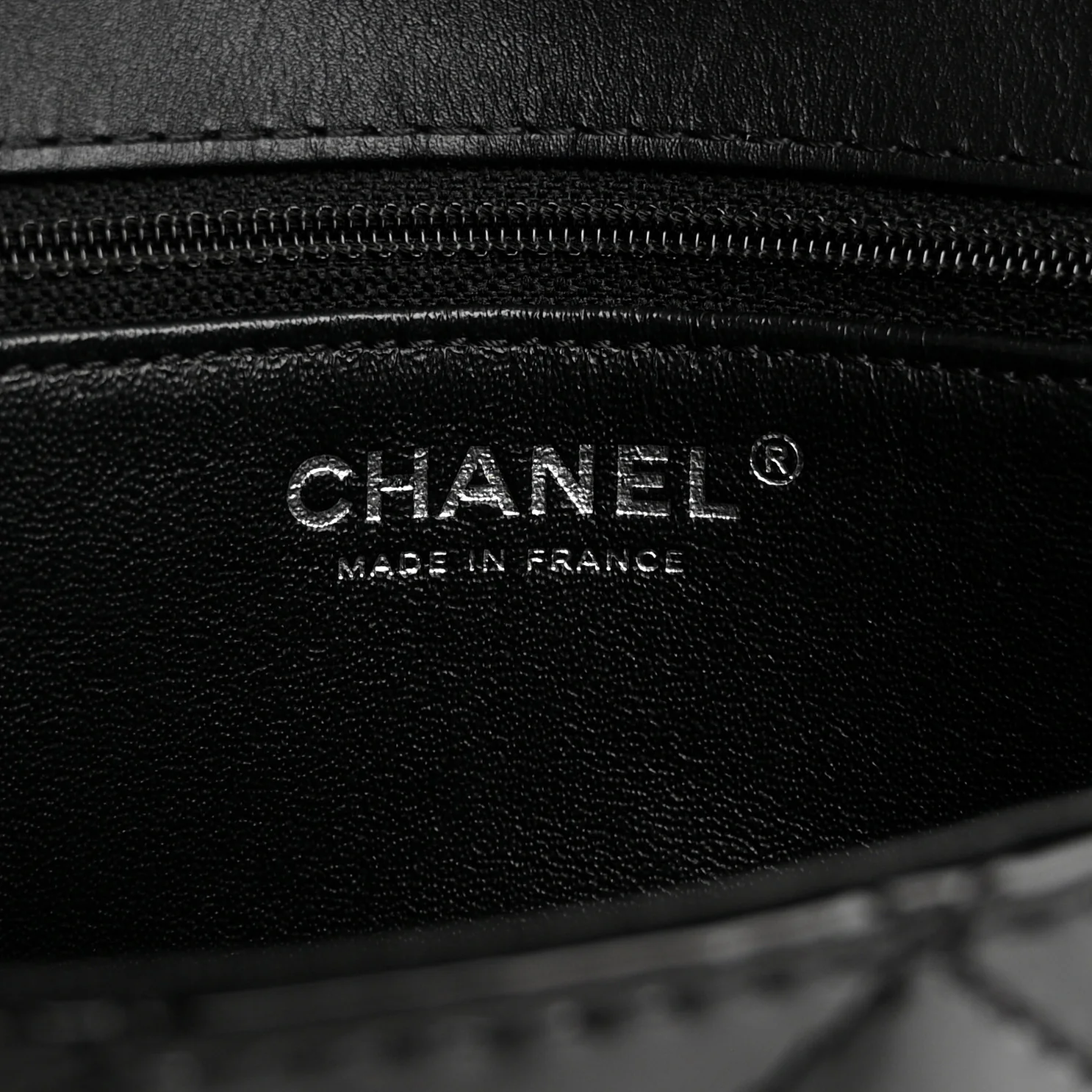 Patent Calfskin Quilted Reissue 2.55 Clutch So Black