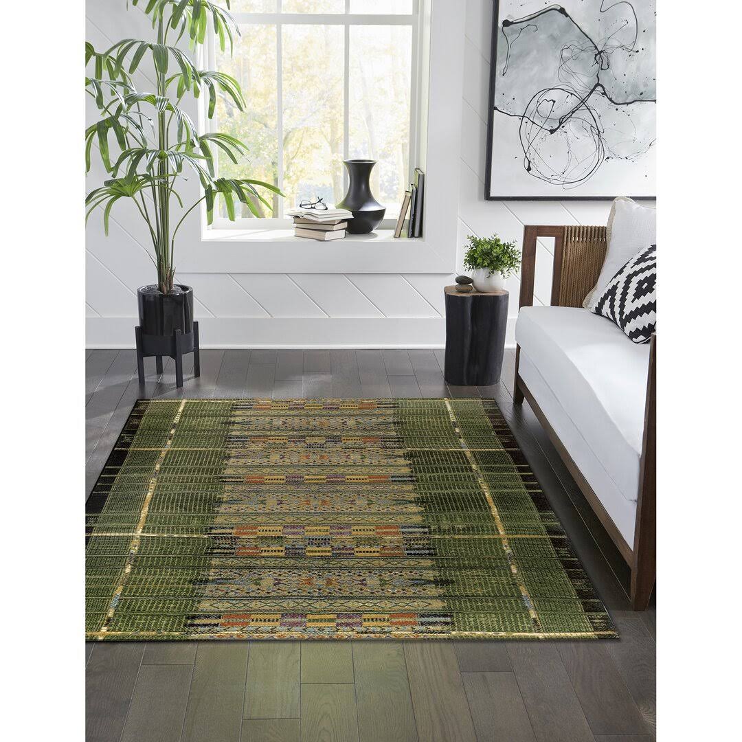 Sesena Multi-Colored Indoor/Outdoor Area Rug Joss & Main Rug Size: Rectangle 6'6
