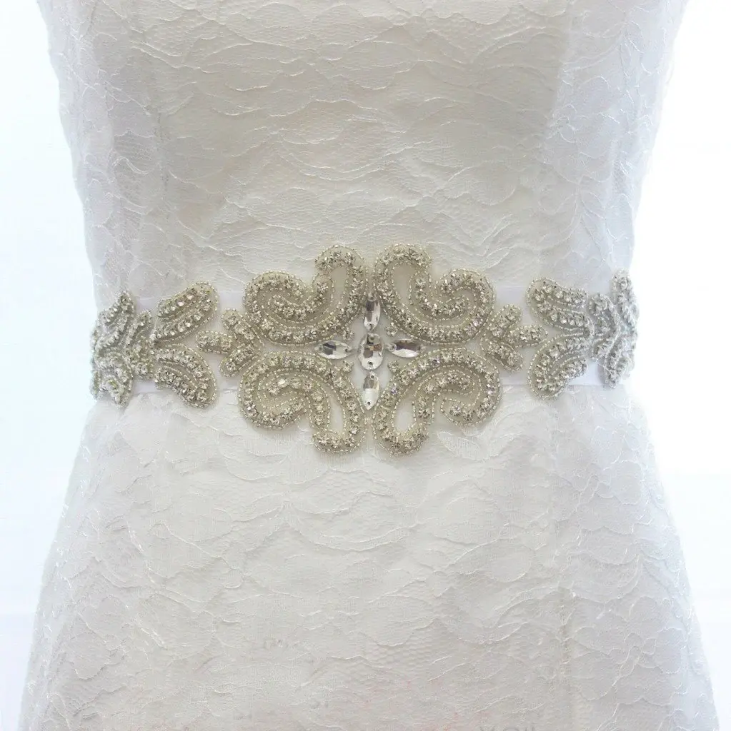 Shinny Diamond Bridal Belt Wedding Accessories BS4
