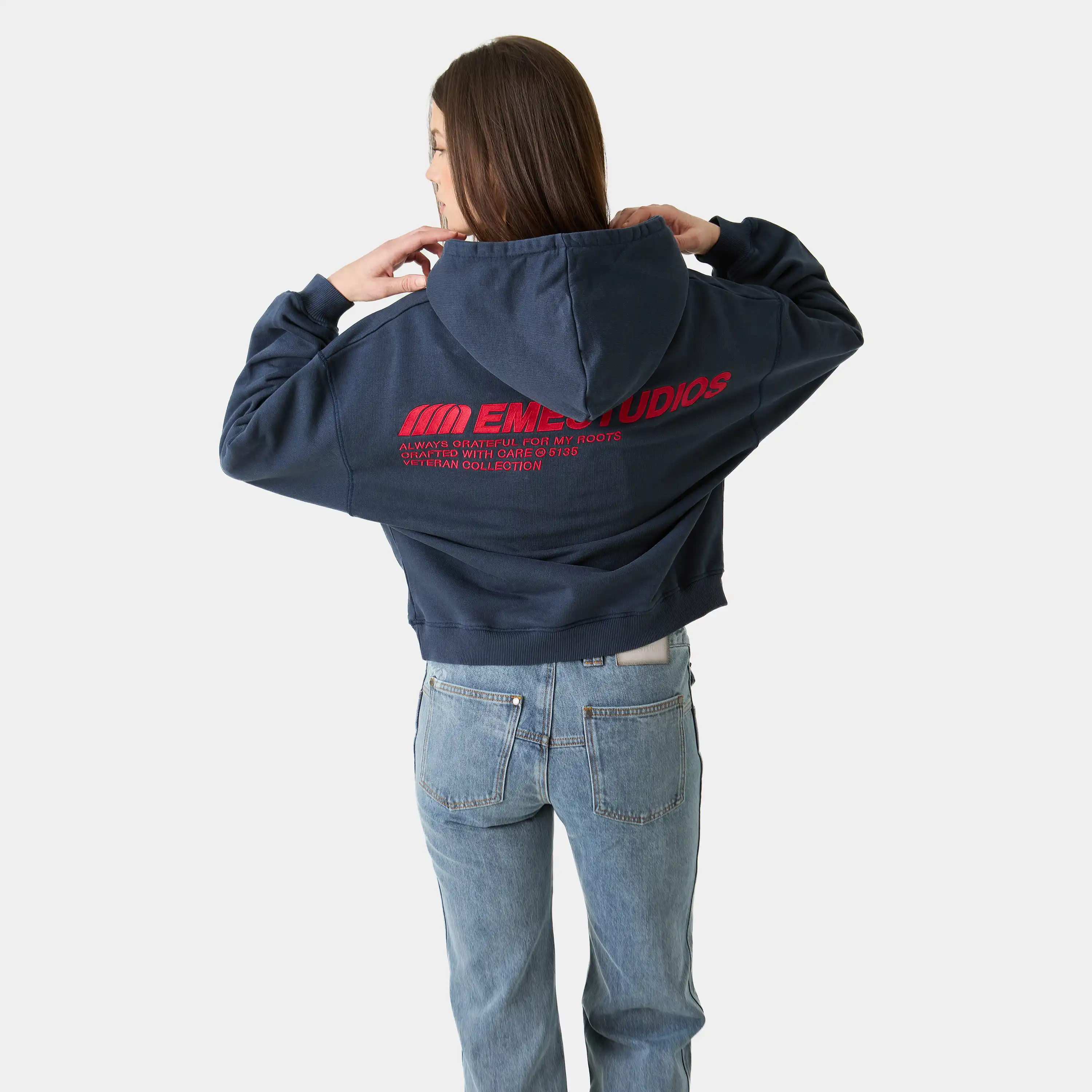 Roots Navy Oversized Hoodie