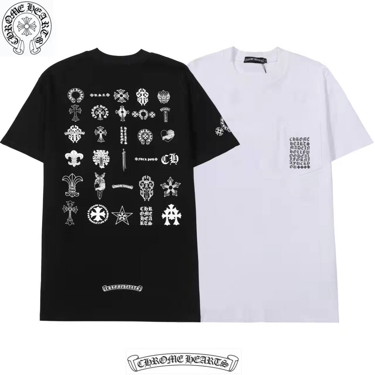 【CHROME HEARTS】（クロムハーツ）男女兼用、ご好評に付き再入荷！半袖Tシャツ