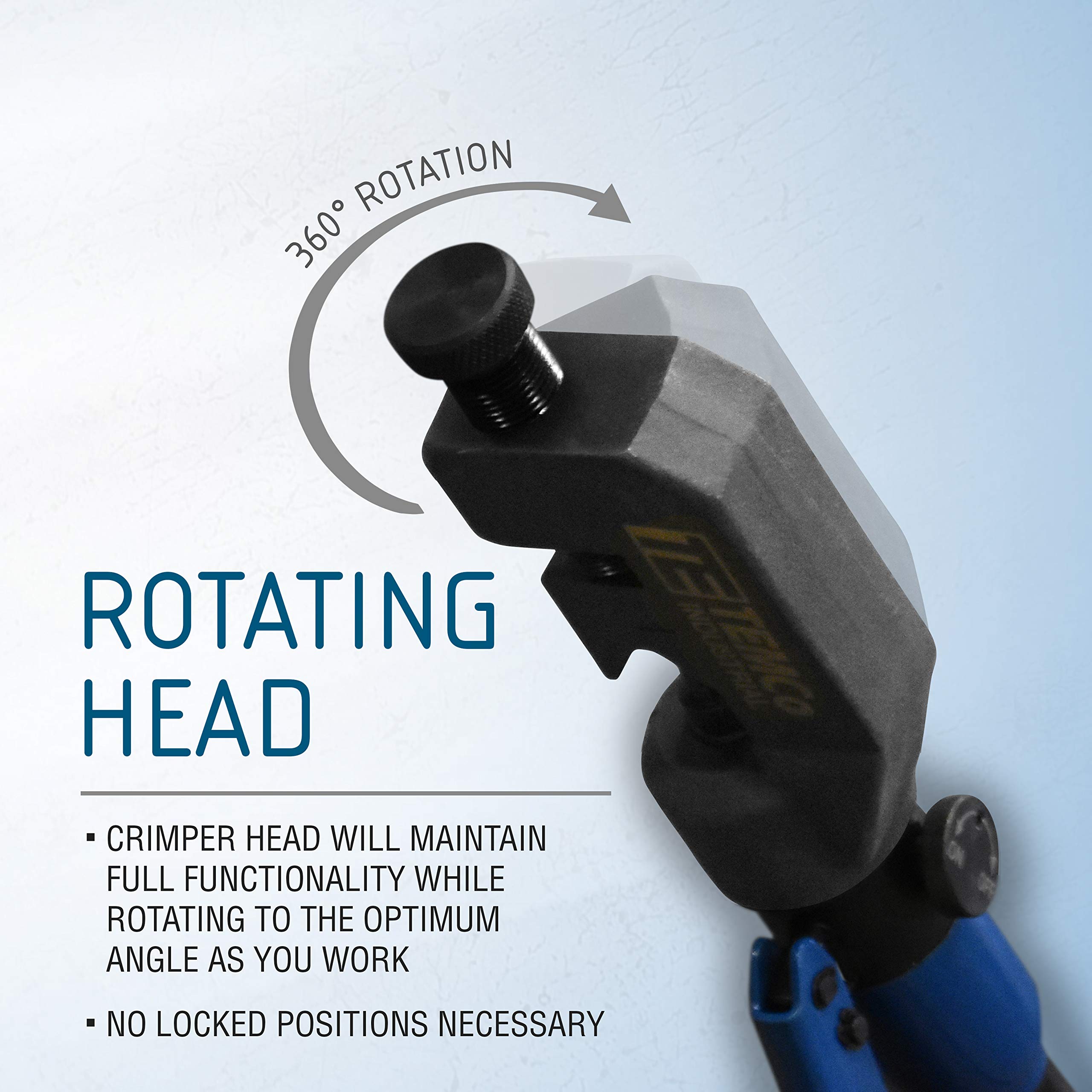 Hydraulic Lug Crimper Tool TH1818 DIELESS Indent 10AWG to 400MCM Electrical Battery Terminal Cable Wire 5 YEAR WARRANTY