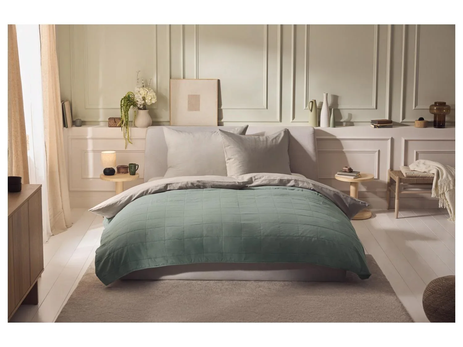LIVARNO Parure de lit en lin mlang, 240 x 220 cm