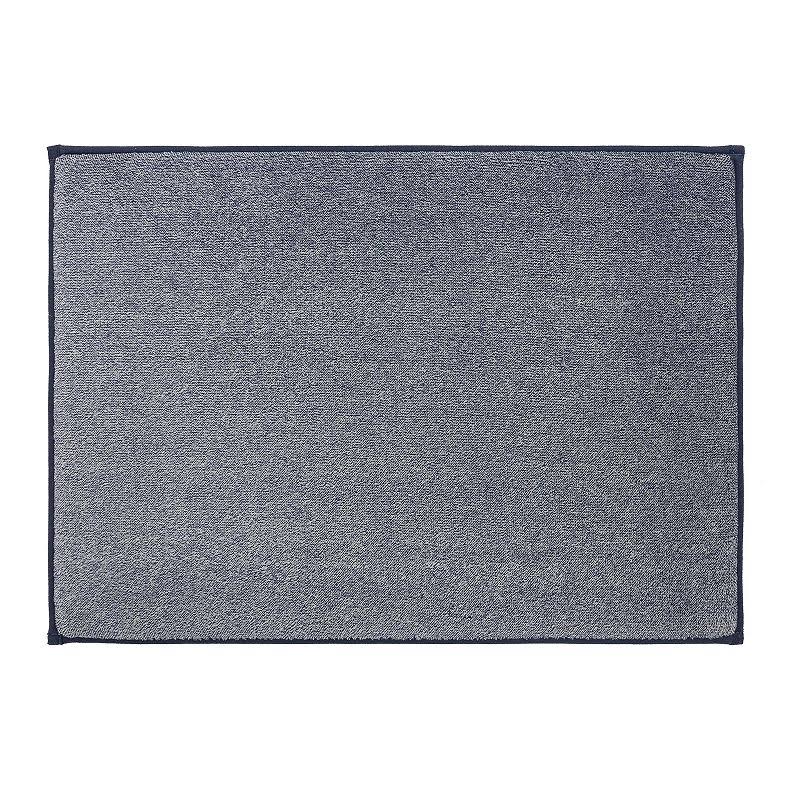 The Big One Memory Foam Rug Heathered - Blue Indigo - 17x24