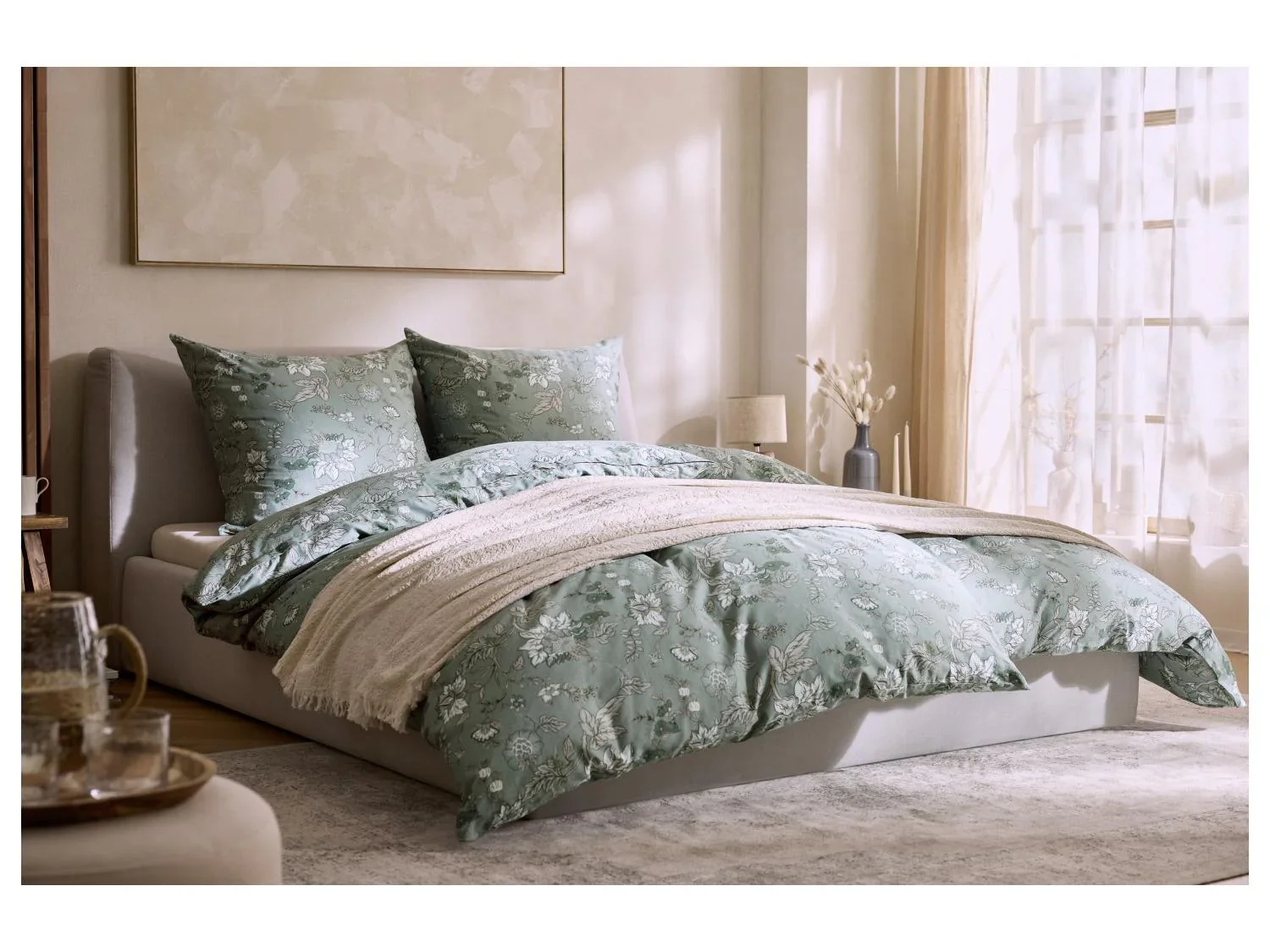LIVARNO Parure de lit ou parure de lit double face en satin, 140 x 200 cm