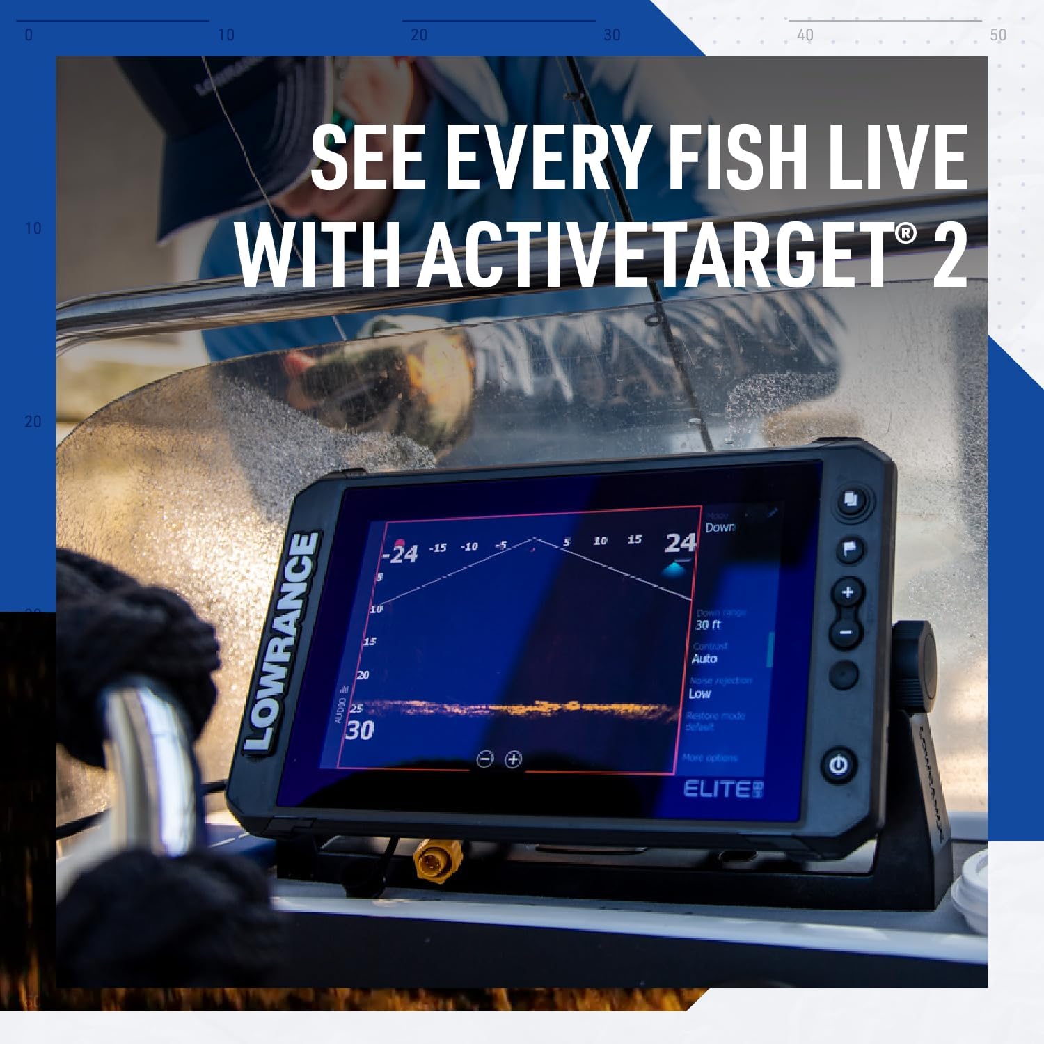 Lowrance Elite FS Fishfinder/Chartplotter  Available with and Without Transducer