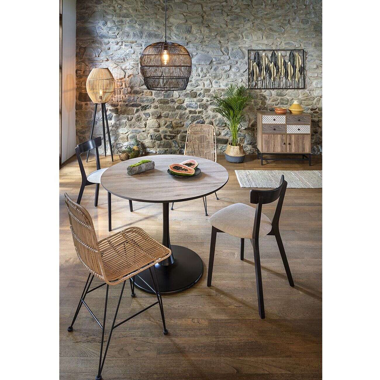 Tapis tissé Juan naturel