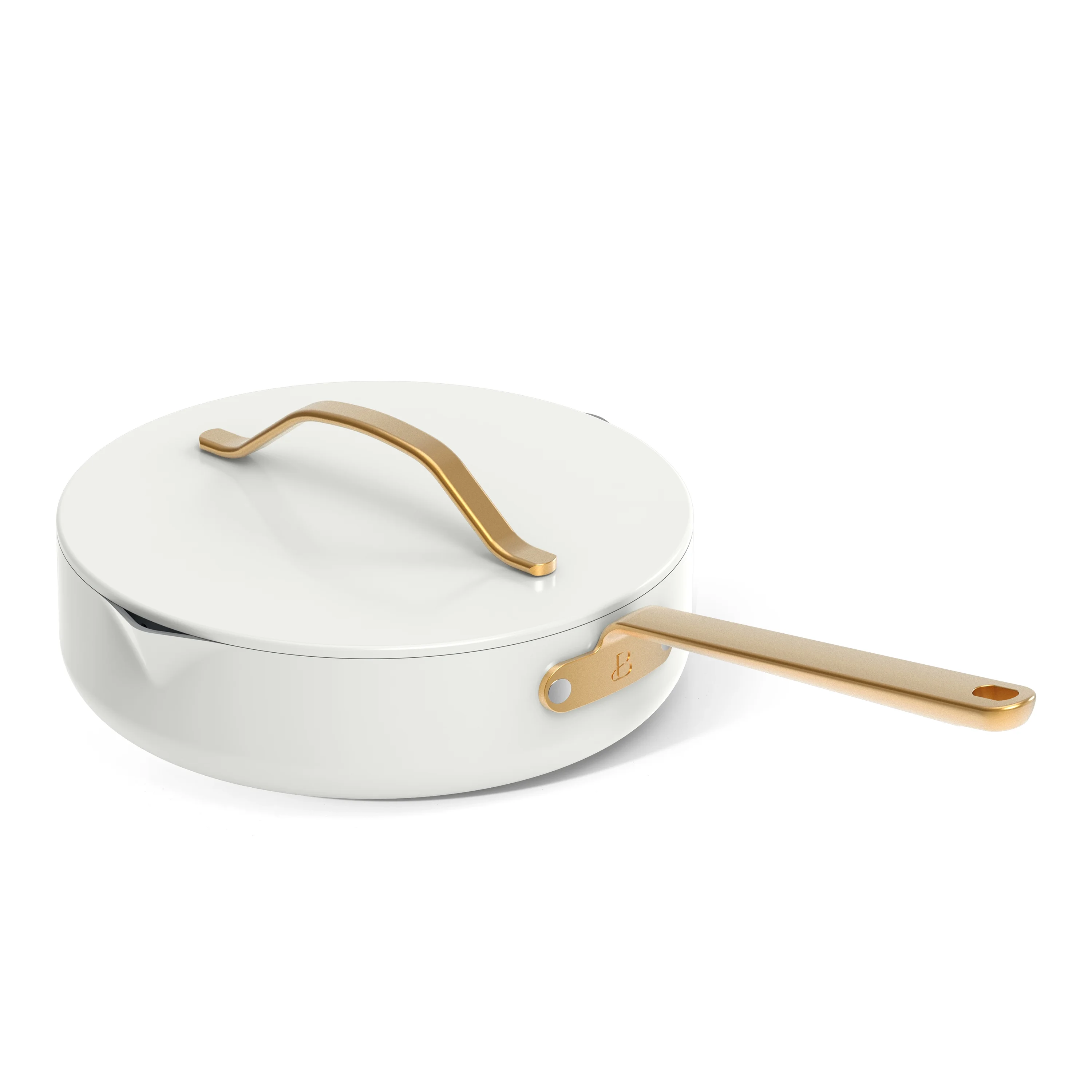 12pc Ceramic Non-Stick Cookware Set with Strainer Lids, White Icing by (White Icing) - Image 4