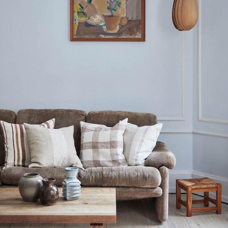 Jules putetrekk i lin 50x50 cm beige striper