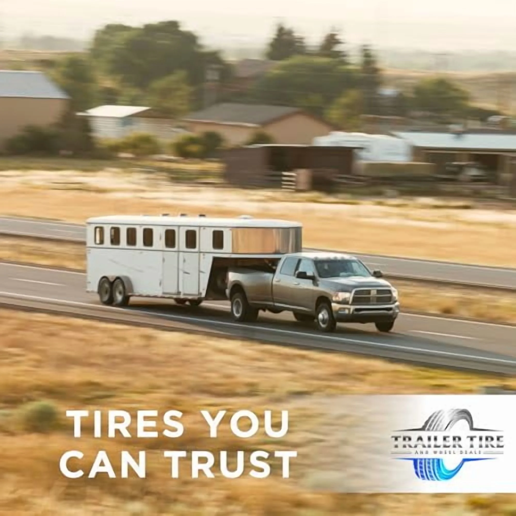 ST205/75R15 TRAILQUEST RADIAL TRAILER TIRE ON RIM, LOAD RANGE C 6 PLY, ON 5 LUG SILVER MODULAR STYLE WHEEL WITH 5x4.5