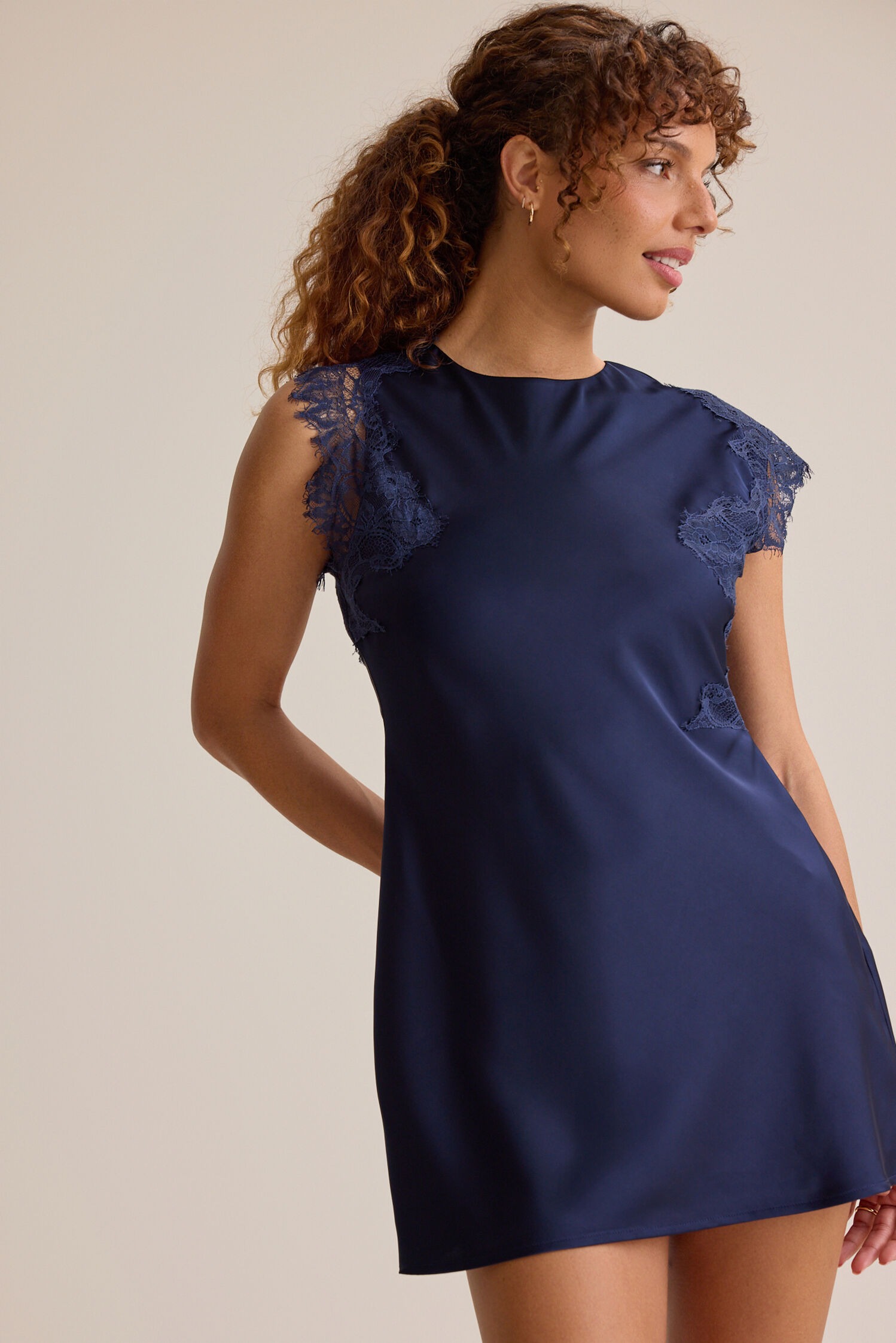 Lennon Satin Mini Dress