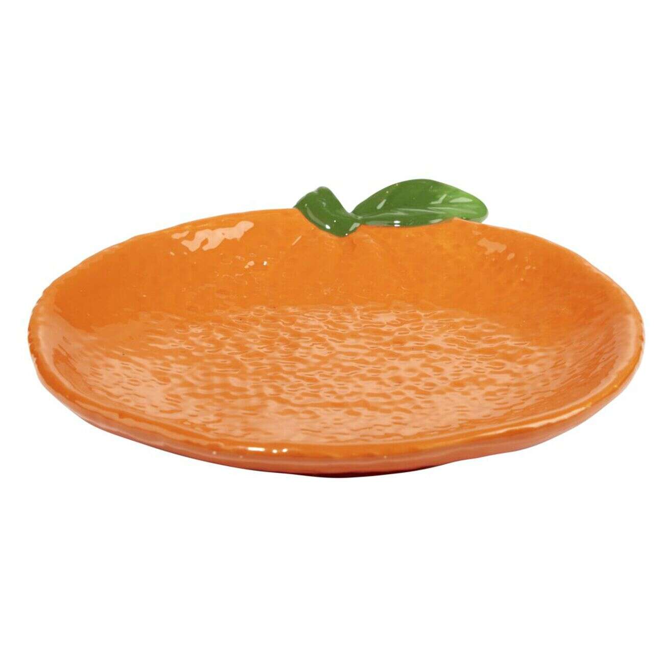 Assiette de présentation dolomite forme orange Ø15cm