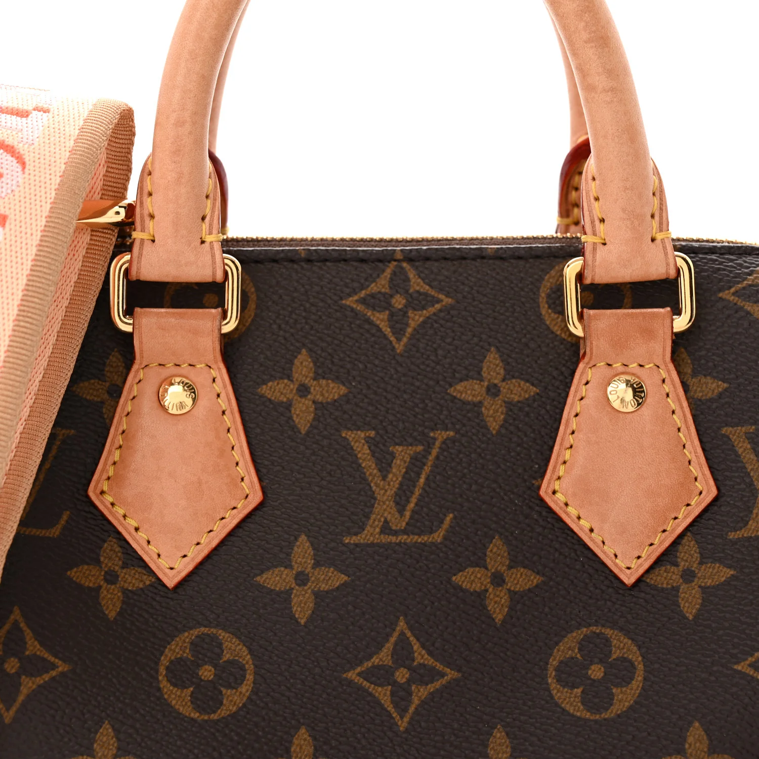 Monogram Speedy Bandouliere 20 Pink Orange