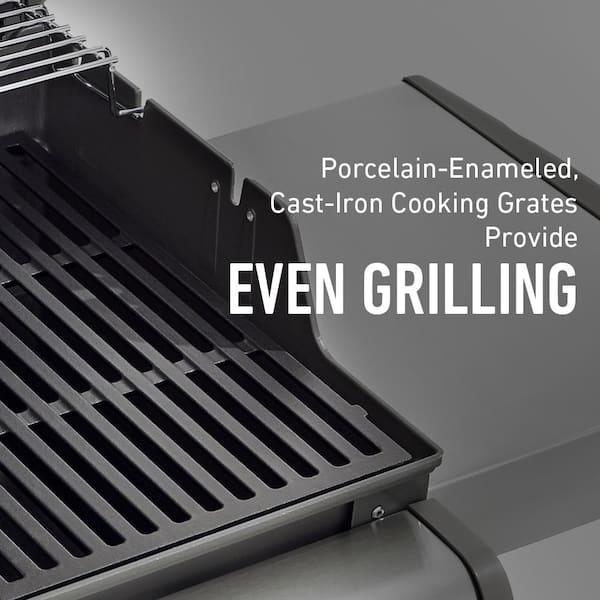 Spirit E-330 3-Burner Propane Grill in Black with Built-In Thermometer