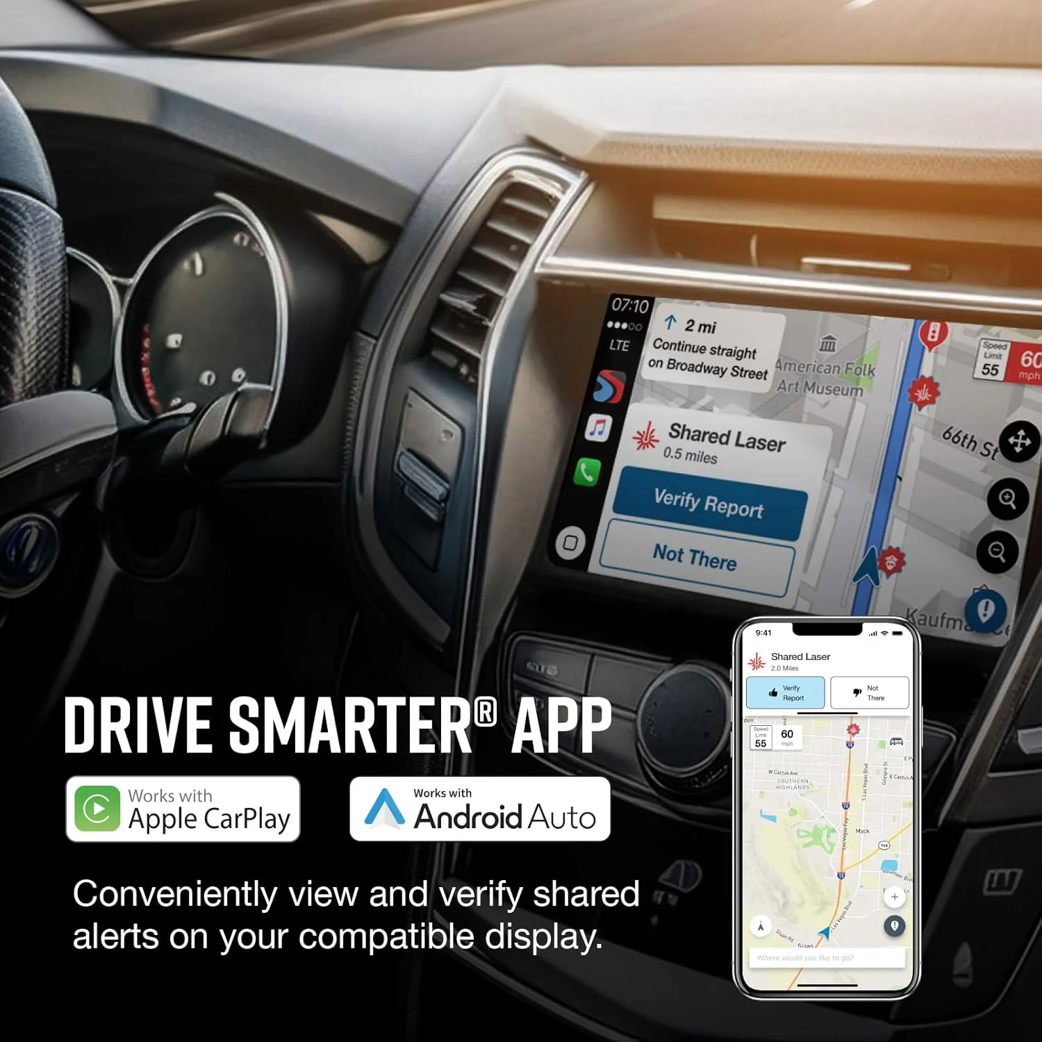 MAX 360c Laser Radar Detector WiFi Bluetooth Enabled, 360�� Protection, Extreme Long Range, Voice Alerts, Apple CarPlay Android Auto Compatible - Image 6