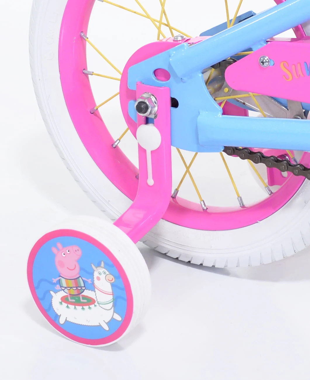 Bicycles 14" Peppa Pig Sunshine Vibes Girls Bicycle, Blue and Pink - Image 6