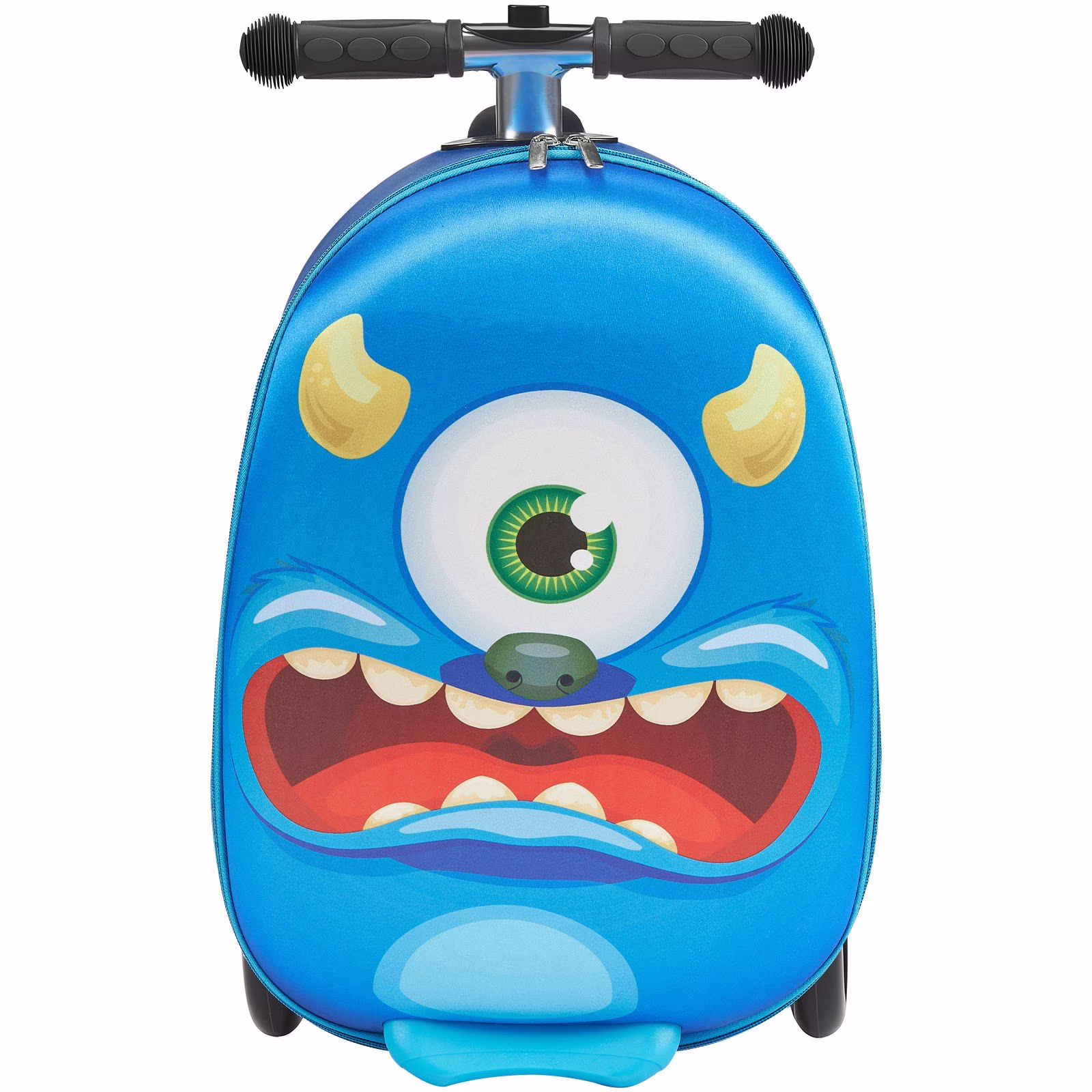 VEVOR Ride - on Luggage 20 - Inch Kids Scooter Suitcase with Flash Wheels Blue