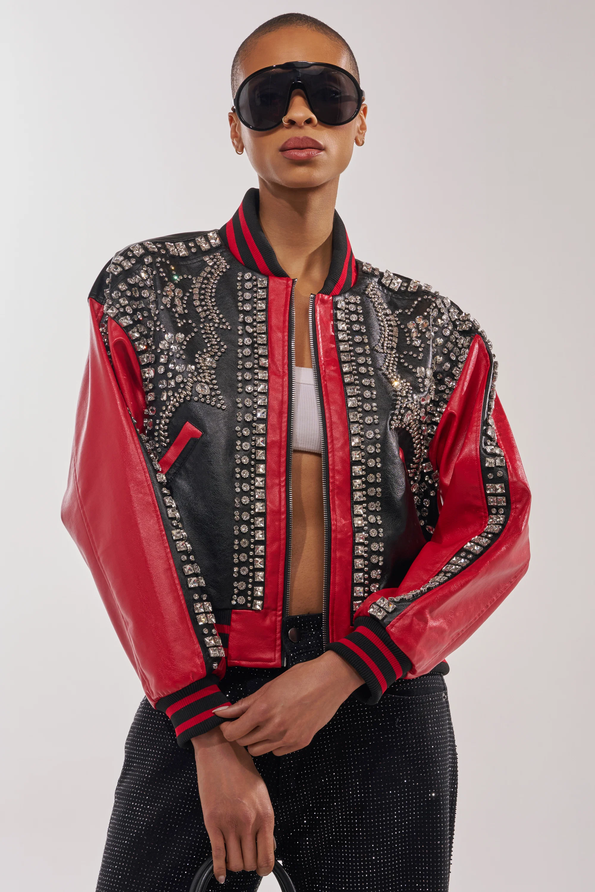 STOLE THE SHOW EMBELLISHED BOMBER - Akira Store
