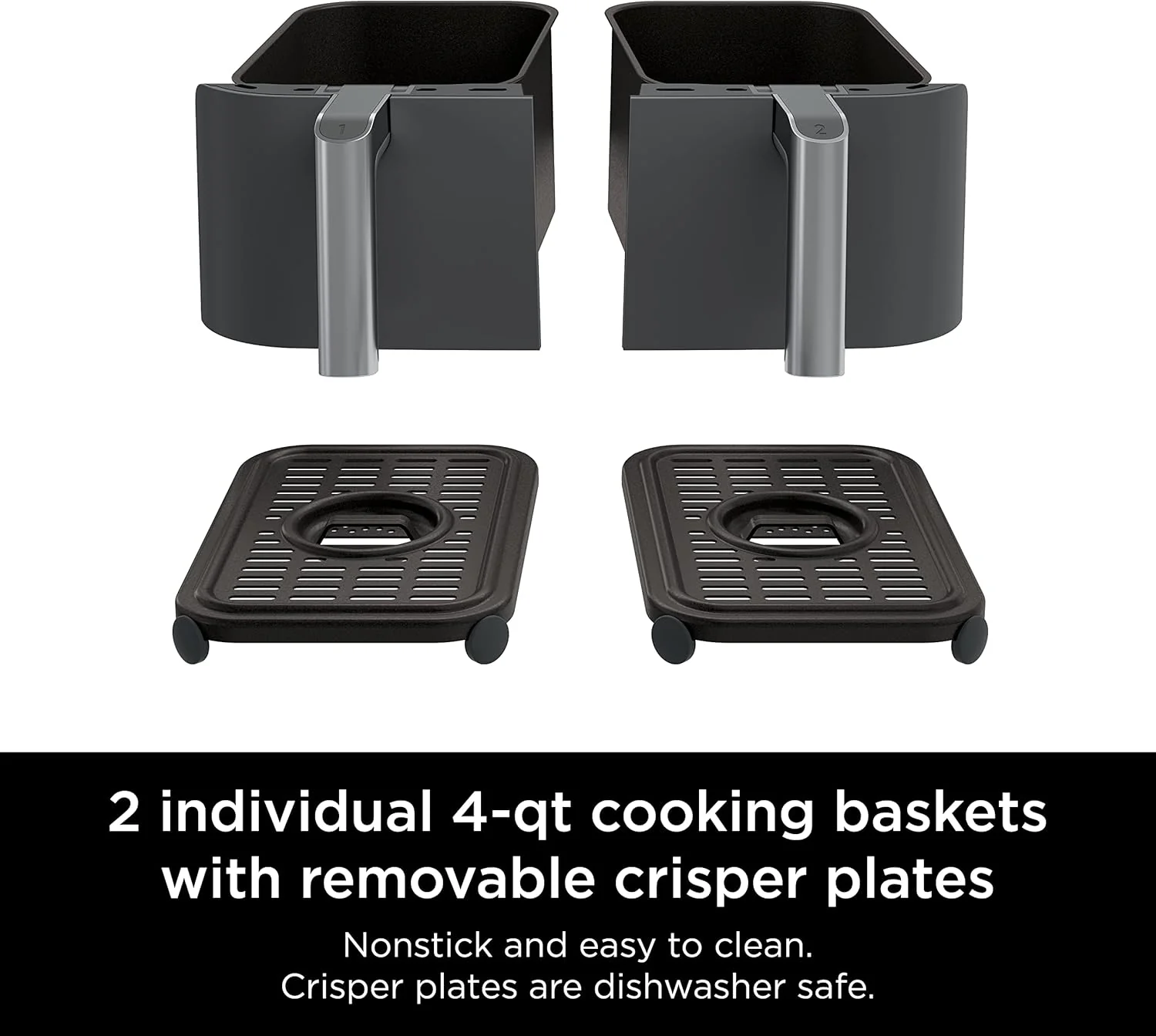 Friteuse à air Ninja Foodi 6-en-1 FlexBasket avec MegaZone de 7 pintes et séparateur de panier