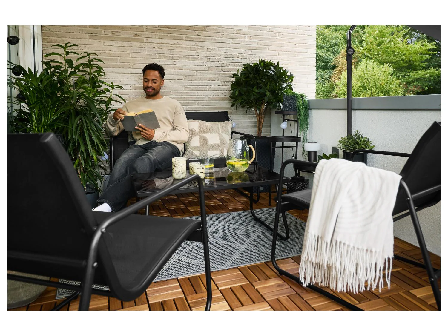 LIVARNO Salon de jardin, 4 pieces