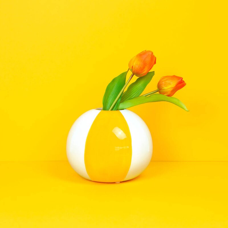 Floats vase 14 cm Beachball gul