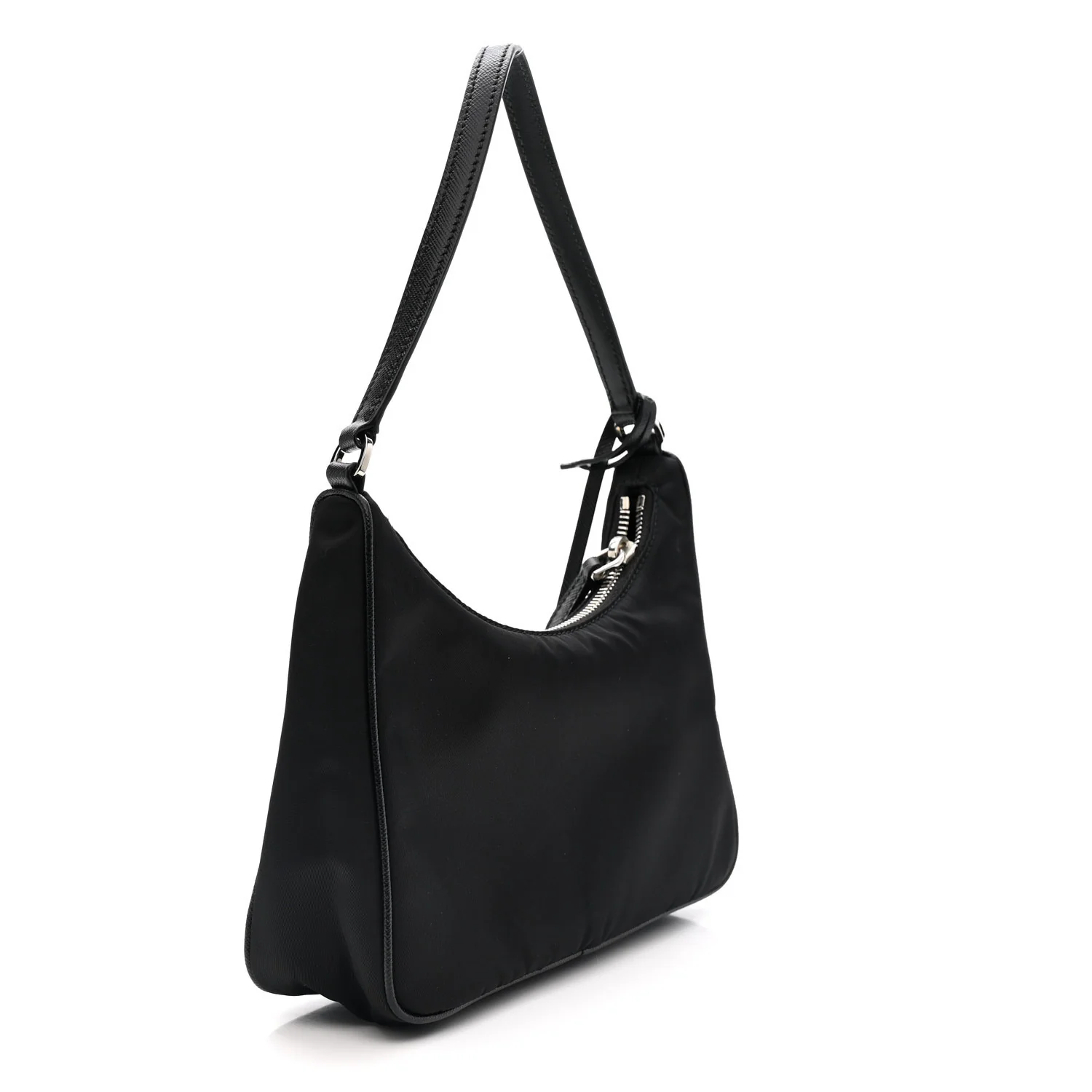 Tessuto Nylon Saffiano Mini Re-Edition 2005 Bag Black