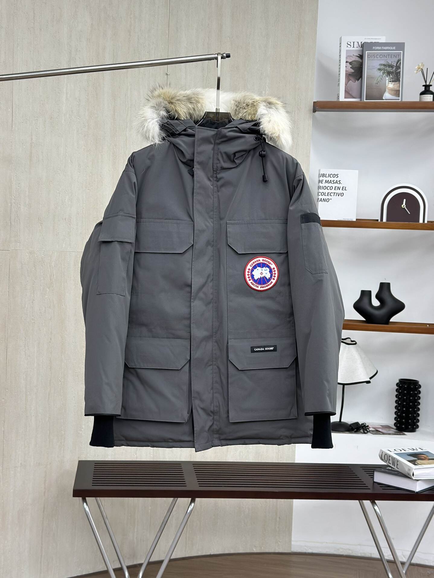 Canada Goose カナダグース 人気モデル08 ホワイトダックダウン ダウンジャケット ユニセックスグラファイトグレー