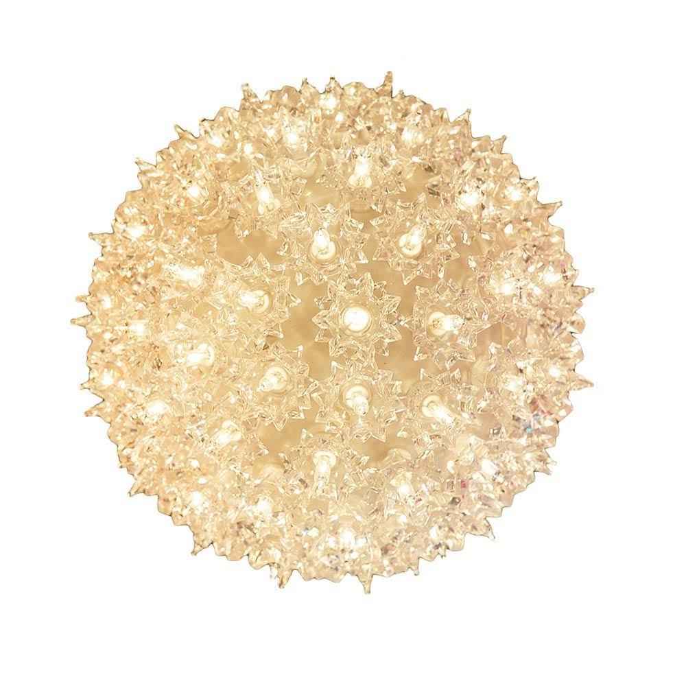 Novelty Lights SS100-CL Commercial Grade Indoor/Outdoor Christmas Starlight Sphere, Clear, 100 Light, 7.5