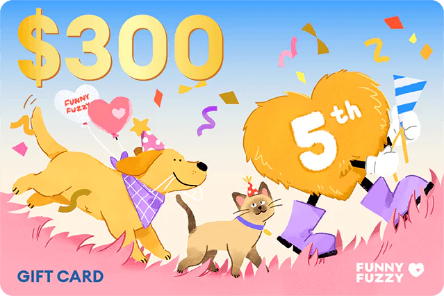 FunnyFuzzy 5th Anniversary Gift Card