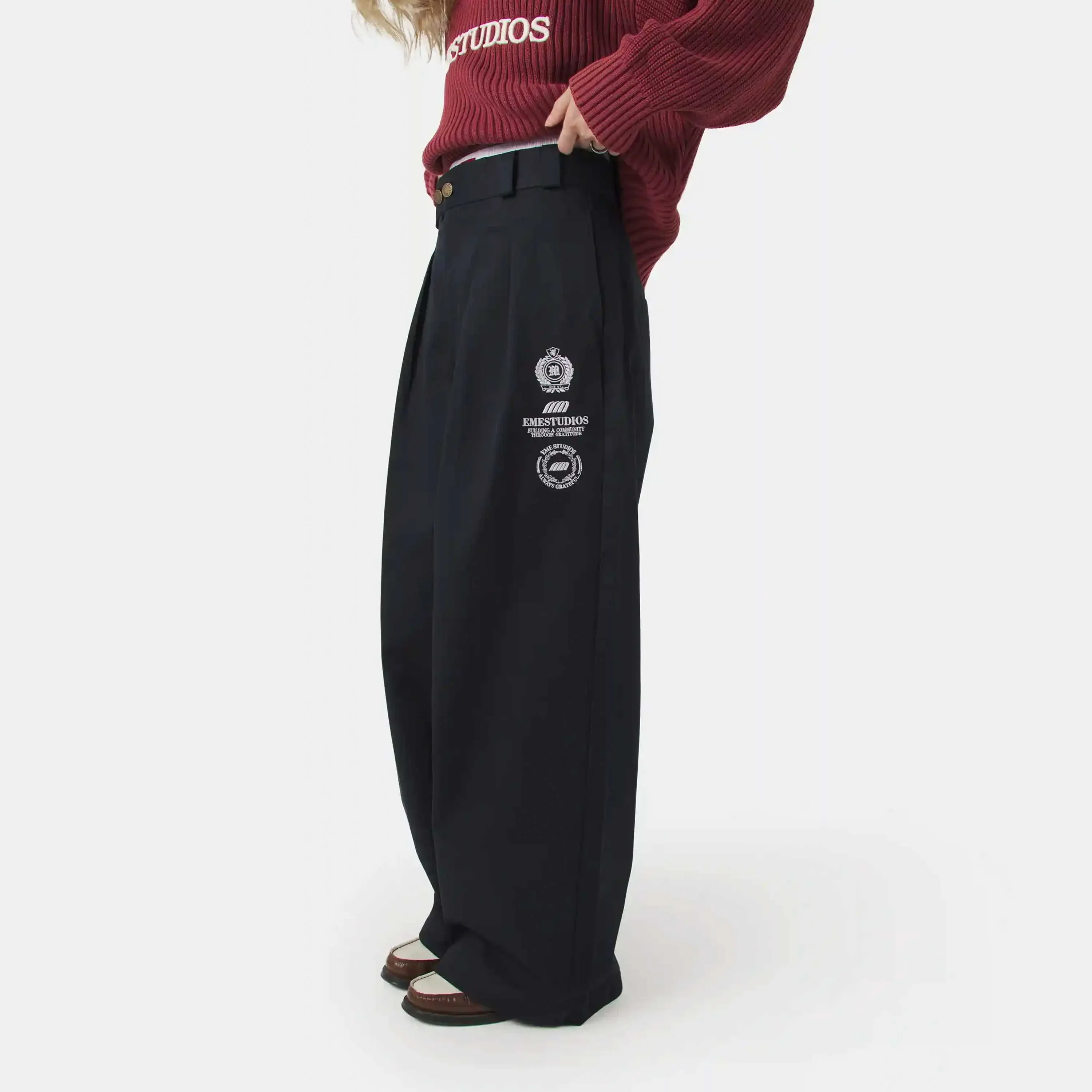 Heritage Navy Tailored Pants