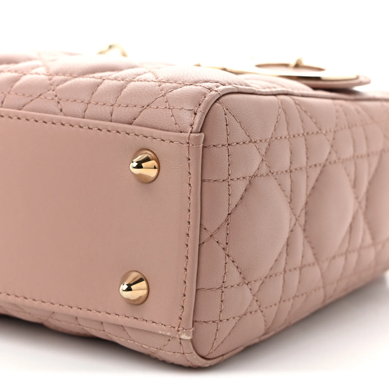 Lambskin Cannage Small Lucky Badges My Lady Dior Fard