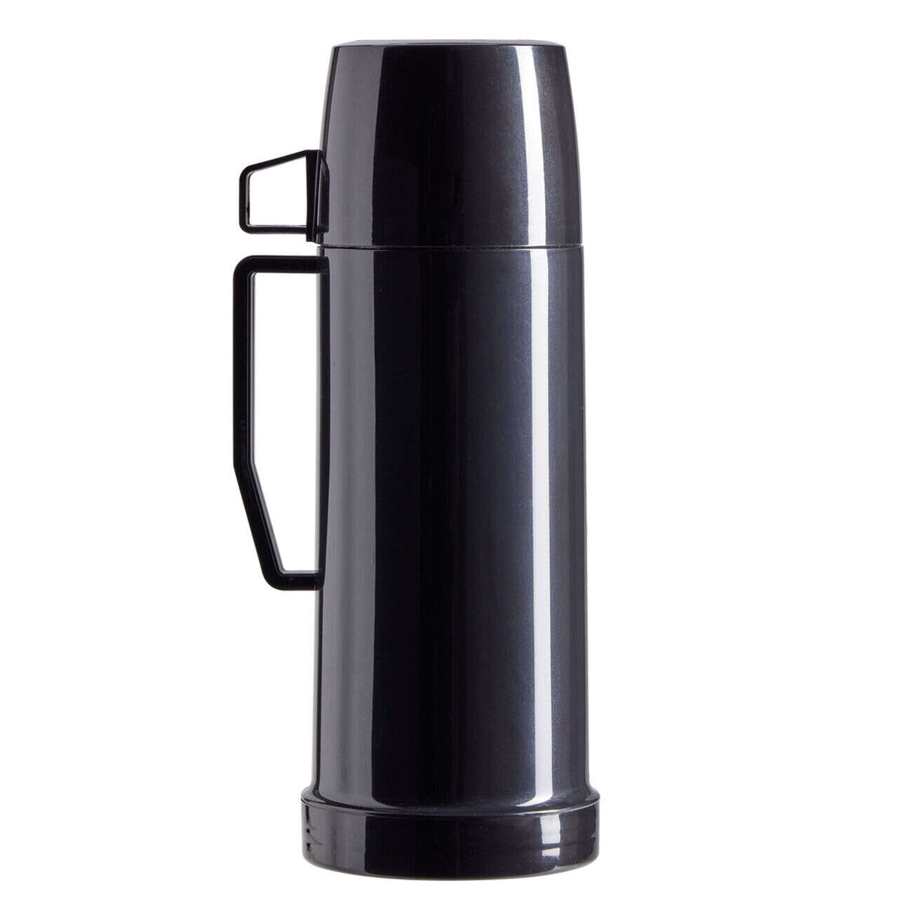 Bouteille isotherme 415ml avec tasse plastique noir