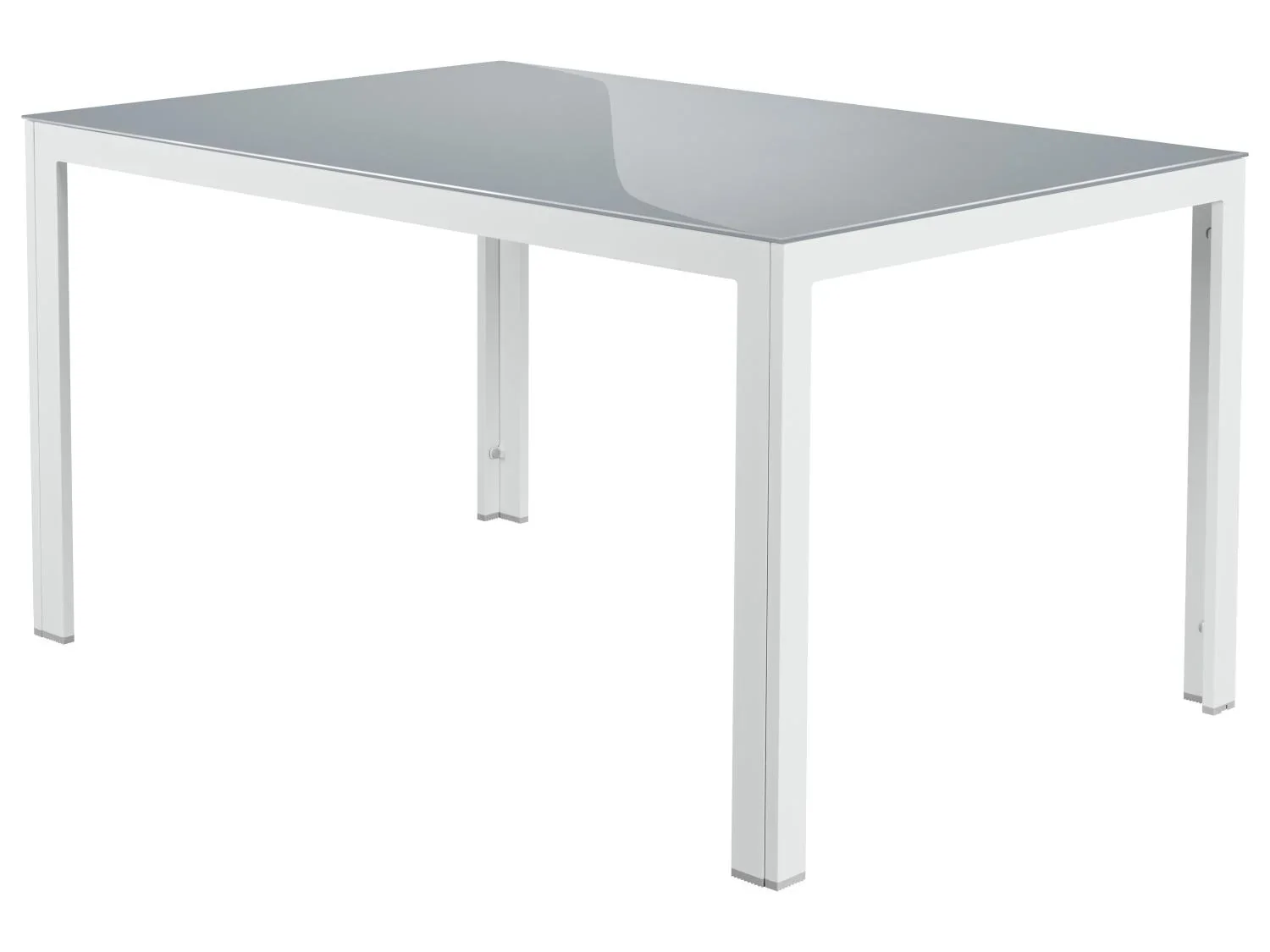 LIVARNO home Table de jardin en aluminium Houston, blanc
