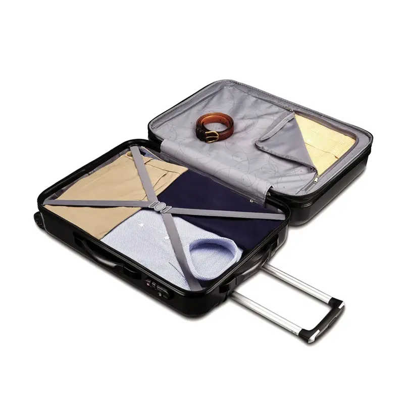 Silver Carbon 2 Large Spinner Checked Luggage | 0763-JEVWN - SAMSONITE OUTLET