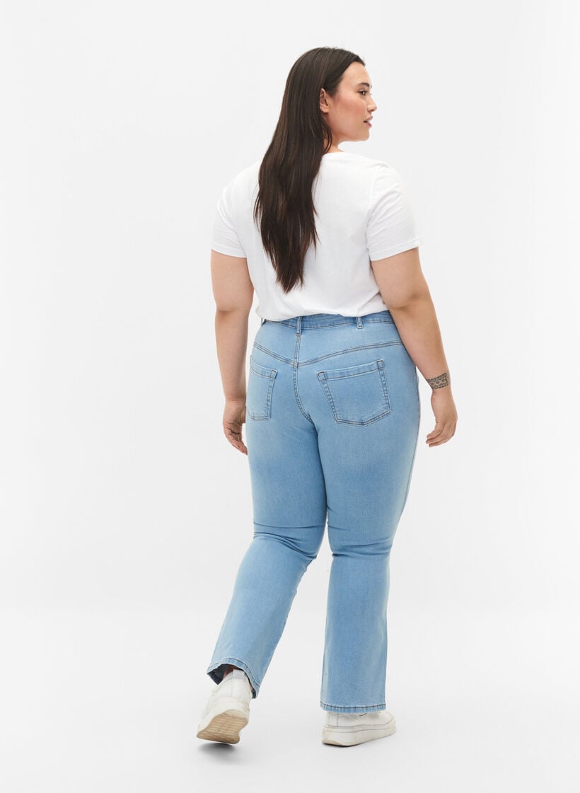 Zizzi High-waisted Ellen bootcut jeans