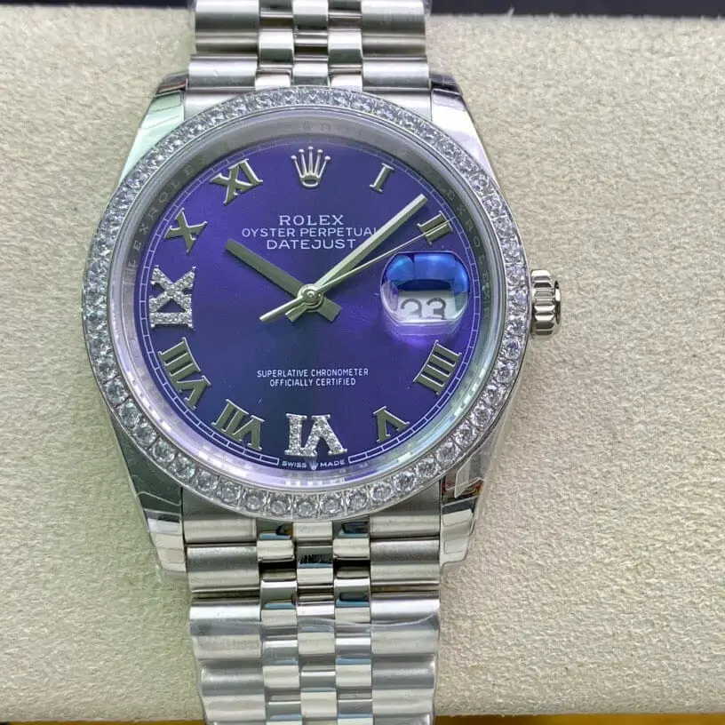 Rolex Datejust M126284RBR-0013 EW Factory Diamond-Set Bezel