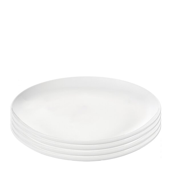 Atelier tallerken 27 cm 4 stk super white