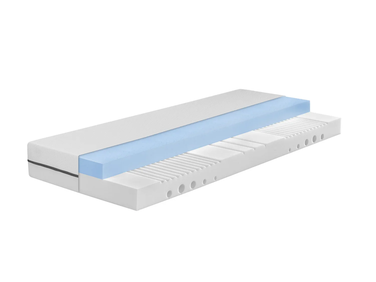 LIVARNO home Matelas en mousse hybride, 7 zones, H3, 90 x 190 cm